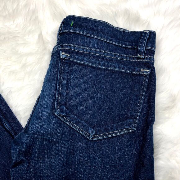 J Brand 27 Womens Dark Wash Ankle Zipper Skinny Denim Jeans - Picture 2 of 8